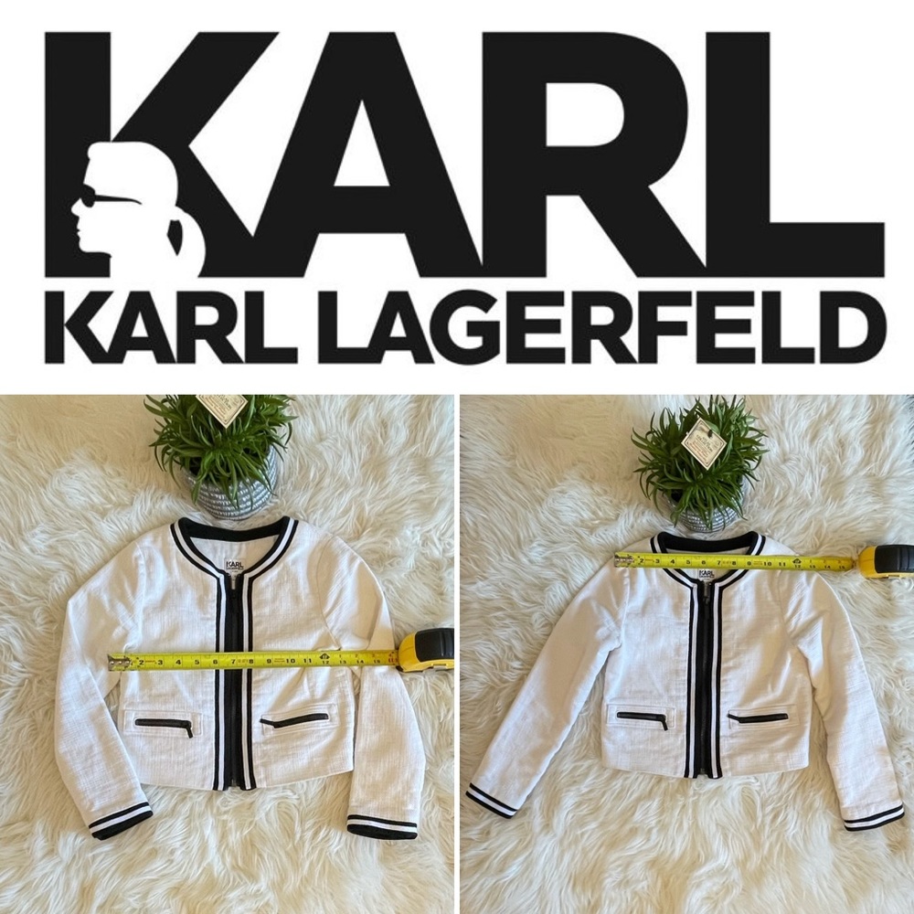 Karl Lagerfeld Kids white cotton blazer Sz 8
